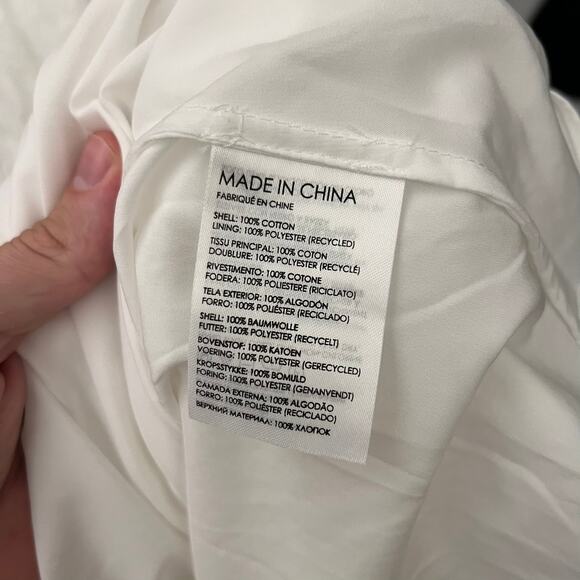 Club Monaco Tiered Travellers Maxi Dress Size 0 White Women's Light - Picture 15 of 16